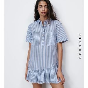 ZARA RUFFLED MINI DRES